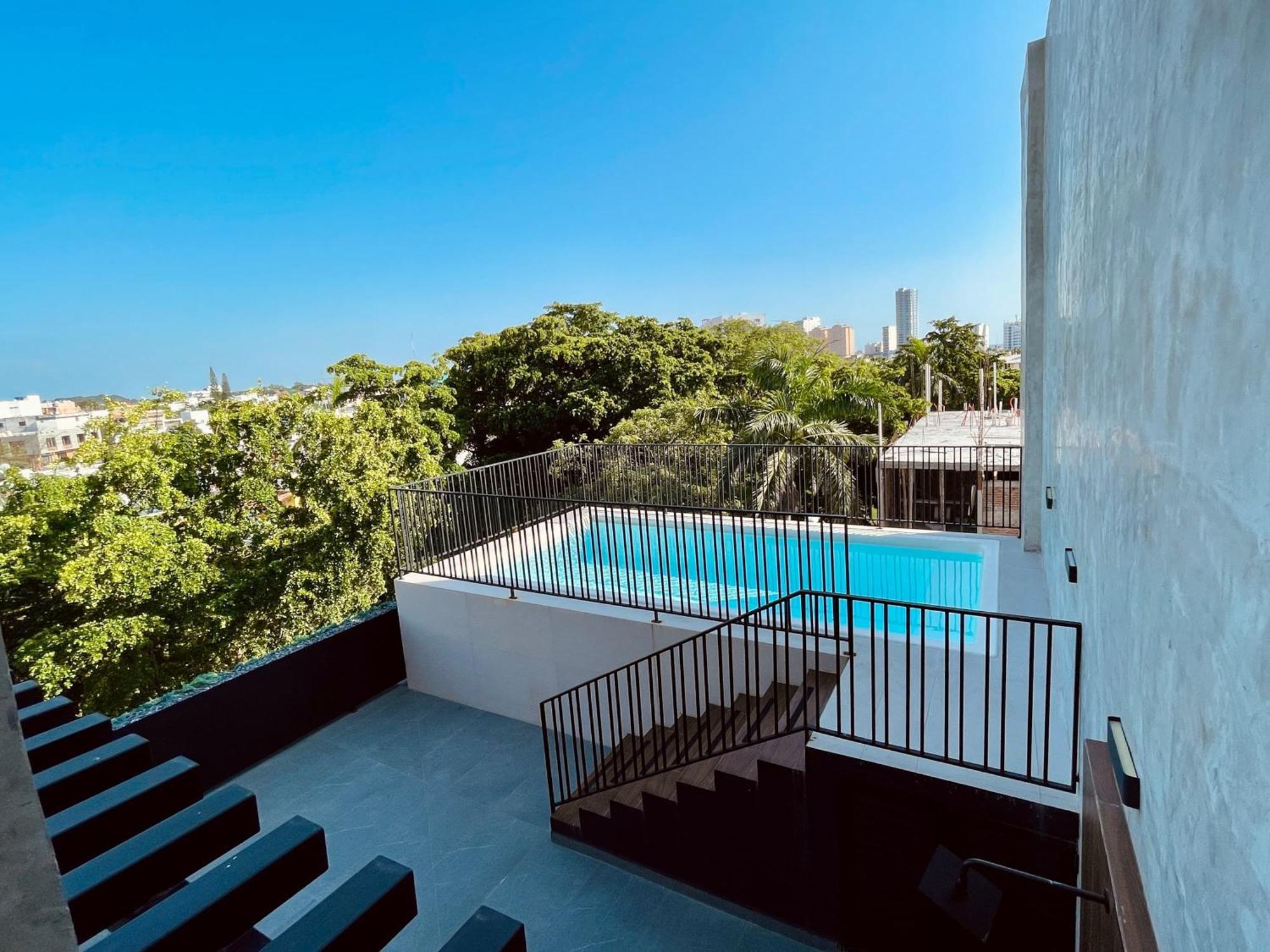 Depa Para 6 Con Alberca En Roof - Perlas 9 Mazatlán Eksteriør bilde